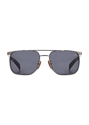 56MM Square Aviator Sunglasses