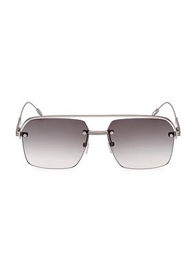 57MM Plastic Aviator Sunglasses