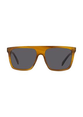 57MM Plastic Havo Smoke Sunglasses