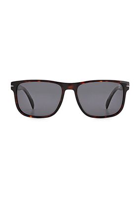 57MM Polarized Rectangle Sunglasses