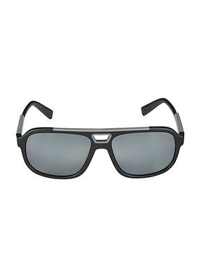 58MM Plastic Pilot Sunglasses