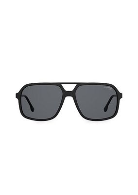 59MM Matte Aviator Sunglasses
