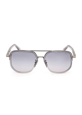 59MM Square Metal Sunglasses