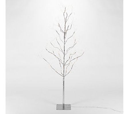 5ft Modern Organic Tree with Warm LED Lights by Gerson Co