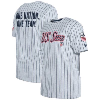 5TH AND OCEAN BY NEW ERA Men's 5th & Ocean by New Era Gray USMNT Throwback Mesh Jersey T-Shirt