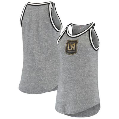 5TH AND OCEAN BY NEW ERA Women's 5th & Ocean by New Era Gray LAFC Tri-Blend Jersey Tank Top