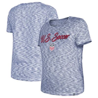 5TH AND OCEAN BY NEW ERA Women's 5th & Ocean by New Era Navy USWNT Active Space Dye Jersey T-Shirt