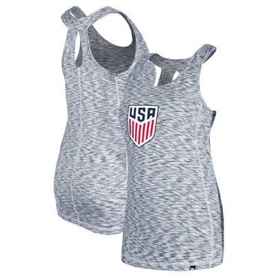 5TH AND OCEAN BY NEW ERA Women's 5th & Ocean by New Era Navy USWNT Active Space Dye Jersey Tank Top