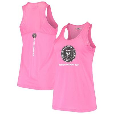 5TH AND OCEAN BY NEW ERA Women's 5th & Ocean by New Era Pink Inter Miami CF Mesh Back Tank Top