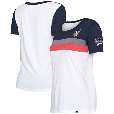 5TH AND OCEAN BY NEW ERA Women's 5th & Ocean by New Era White USWNT Team T-Shirt