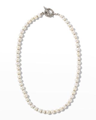 6-7mm White Round Pearl Necklace