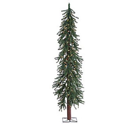 6' Pre-Lit Alpine Tree with 200 Clear Lights