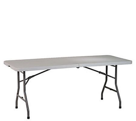 6' Resin Center Fold Table by Office Star