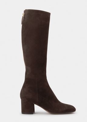 60mm Suede Knee Boots