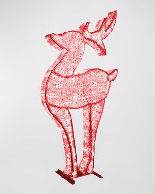 6'10" 3D Medium Deer with LED Lights