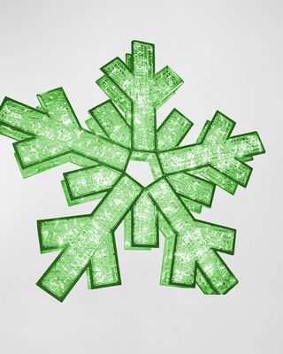 6'10" 3D Medium Snowflake with LED Lights