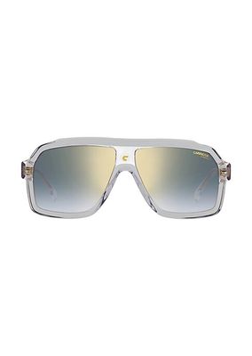 62MM Gradient Rectangular Sunglasses