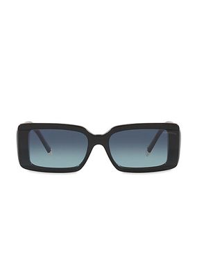 62MM Rectangle Sunglasses