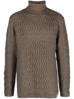 66 North Bylur cable-knit jumper - Brown