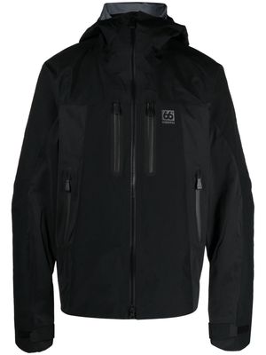 66 North Hornstrandir hooded zip-up jacket - Black