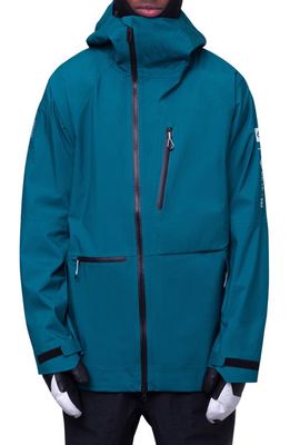 686 Gore-Tex Pro Thermagraph Water Repellent 600 Fill Power Down Insulated Packable Snow Jacket in Moroccan Blue