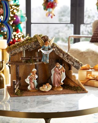 7.5" Nativity Figurine Set with Stable