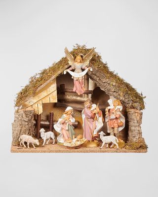 7.5" Scale 8-Piece Nativity Set with Stable