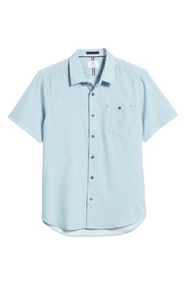 7 Diamonds Bethel Short Sleeve Button-Up Shirt in Mint