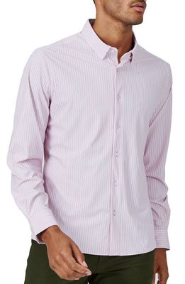 7 Diamonds Camden Stripe Button-Up Shirt in Pink