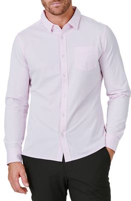 7 Diamonds Solid Oxford Button-Up Shirt in Pink