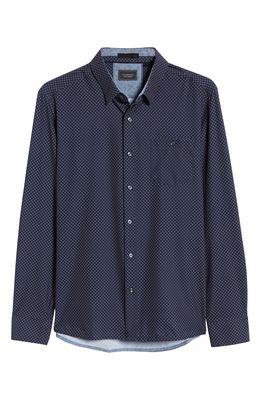 7 Diamonds Unified Button-Up Shirt in Black