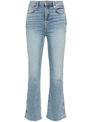 7 For All Mankind 7/8 high-rise flared jeans - Blue