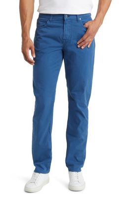 7 For All Mankind Adrien Slim Fit Five-Pocket Airweft Twill Pants in Sea Bed
