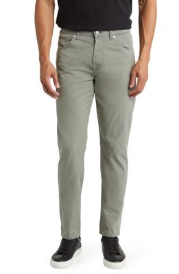7 For All Mankind Adrien Slim Fit Five-Pocket Airweft Twill Pants in Thyme
