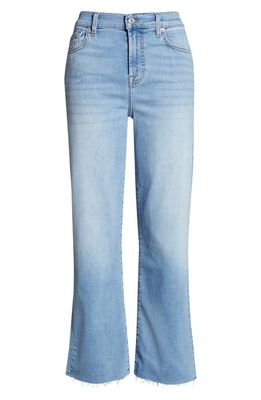 7 For All Mankind Alexa Crop Flare Stretch Denim Jeans in Etienne