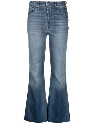 7 For All Mankind Betty Boot Traveller high-rise cropped bootcut jeans - Blue