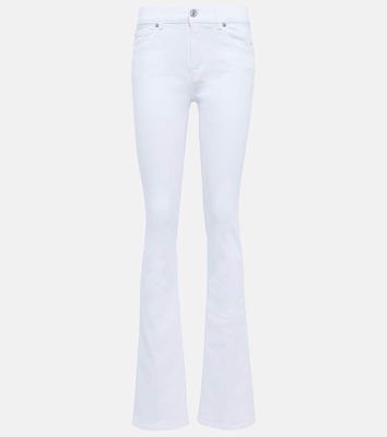 7 For All Mankind Bootcut Optic high-rise slim jeans