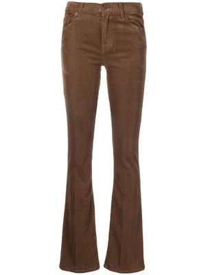 7 For All Mankind corduroy flared trousers - Brown