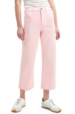 7 For All Mankind Crop Wide leg Jeans in Coral Pink
