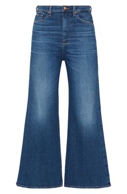 7 For All Mankind Crop Wide Leg Jeans in Hgl
