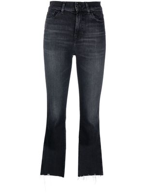 7 For All Mankind cropped denim jeans - Black