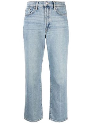 7 For All Mankind cropped light-wash jeans - Blue