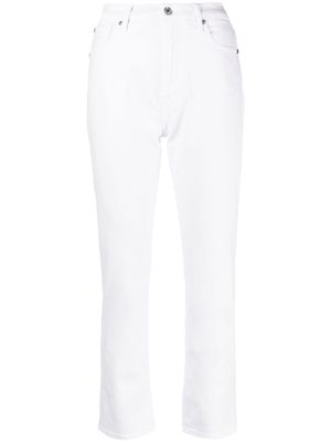 7 For All Mankind cropped slim-fit jeans - White