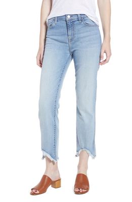 7 For All Mankind Edie Wave Hem Straight Leg Jeans in Light Star