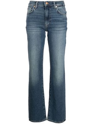7 For All Mankind Ellie mid-rise straight-leg jeans - Blue