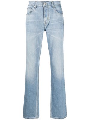 7 For All Mankind faded-wash detail denim jeans - Blue