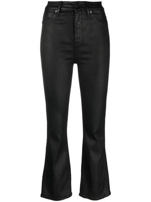 7 For All Mankind flared skinny-fit trousers - Black