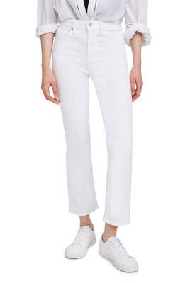 7 For All Mankind High Waist Slim Kick Flare Jeans in Slim Illusion Luxe White