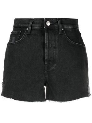7 For All Mankind high-waisted denim shorts - Black