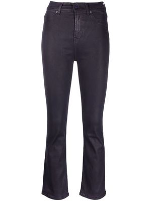 7 For All Mankind high-waisted slim-fit trousers - Purple